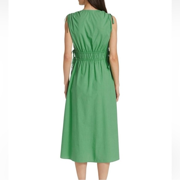 Rails Green Organic Cotton Constitine Self Tie Midi Dress Size Small - Picture 8 of 13